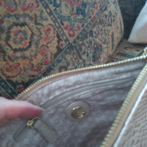 Blush Metallic Snakeprint Crossbody Wristlet from Charming Charlie - Picture 5 of 6